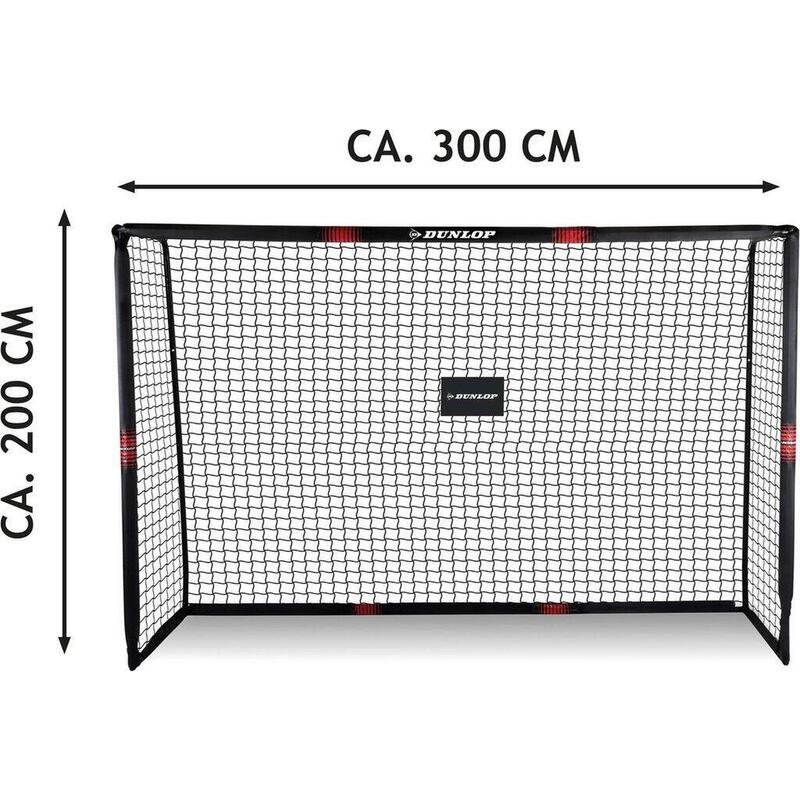 Poartă de fotbal Dunlop 300x200x120