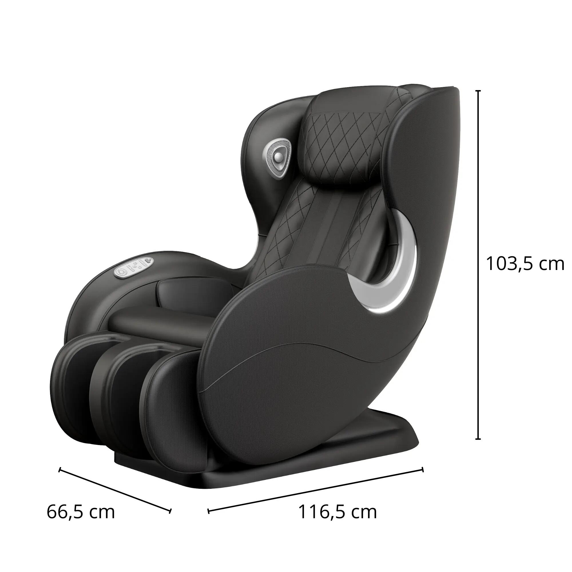 Fauteuil de massage Sofa 2D – Zéro Gravité – Noir - Shiatsu 6/6