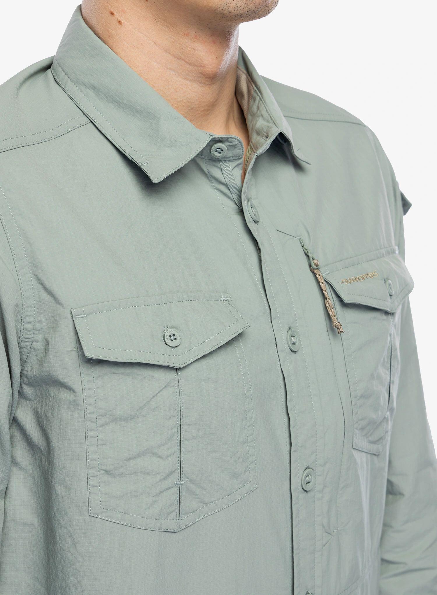 Camisa masculina Craghoppers NosiLife Adventure de manga comprida III 5/7