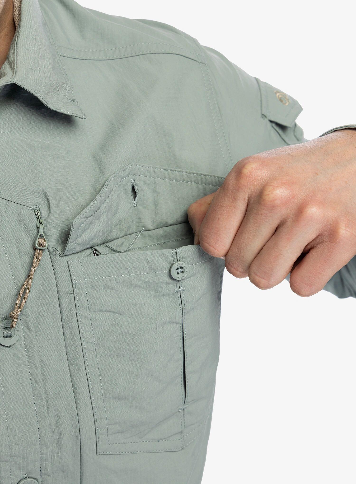 Camisa masculina Craghoppers NosiLife Adventure de manga comprida III 7/7
