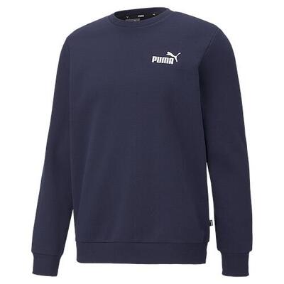 Essentials sweatshirt met klein logo en ronde hals voor heren puma black