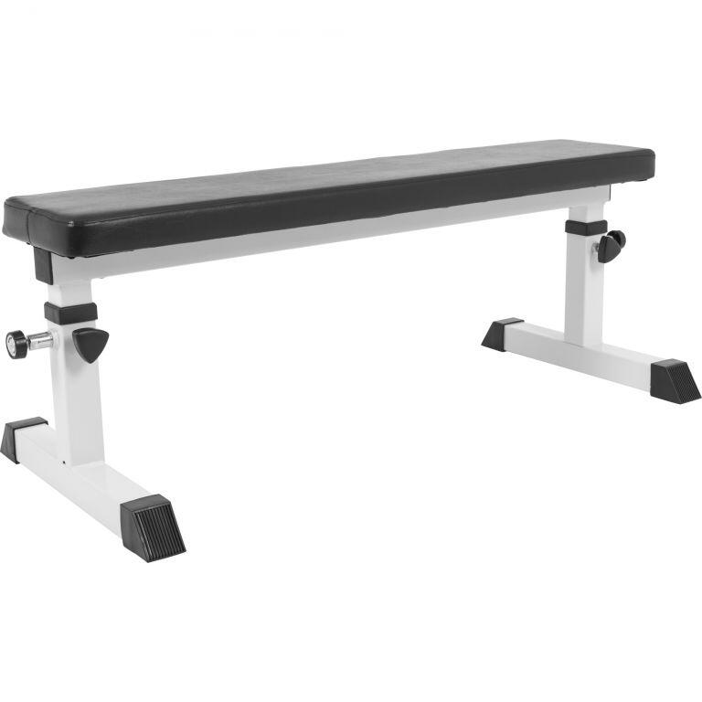 GORILLA SPORTS Vlakke Halterbank - Fitnessbank - Belastbaar 200 kg