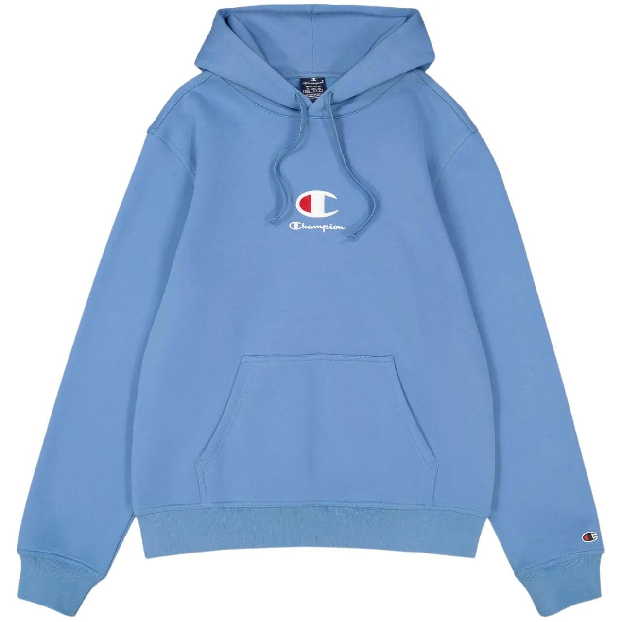 Camisola com capuz Champion para homem em azul. 2/5
