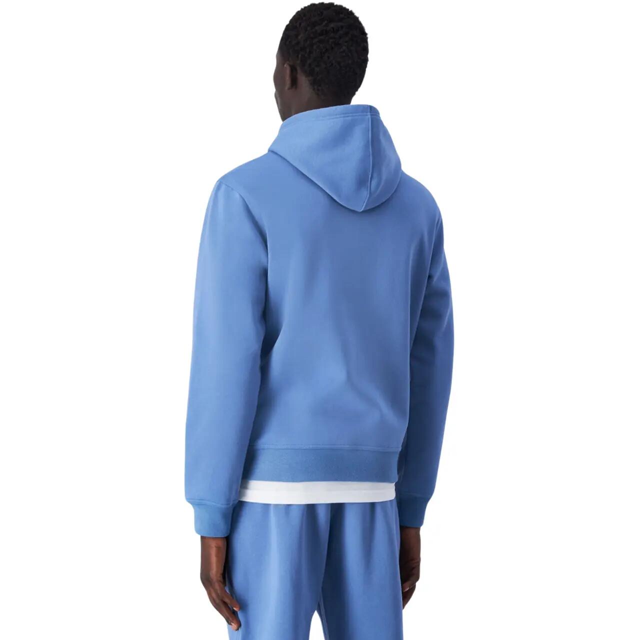 Camisola com capuz Champion para homem em azul. 3/5