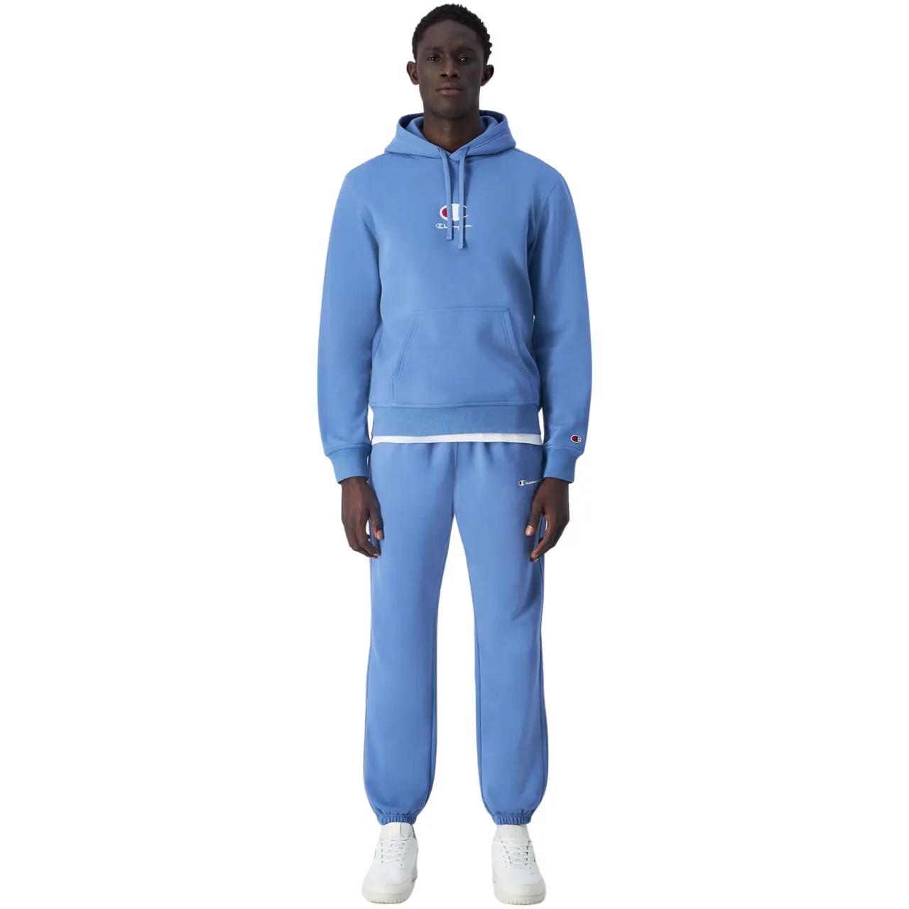 Camisola com capuz Champion para homem em azul. 4/5