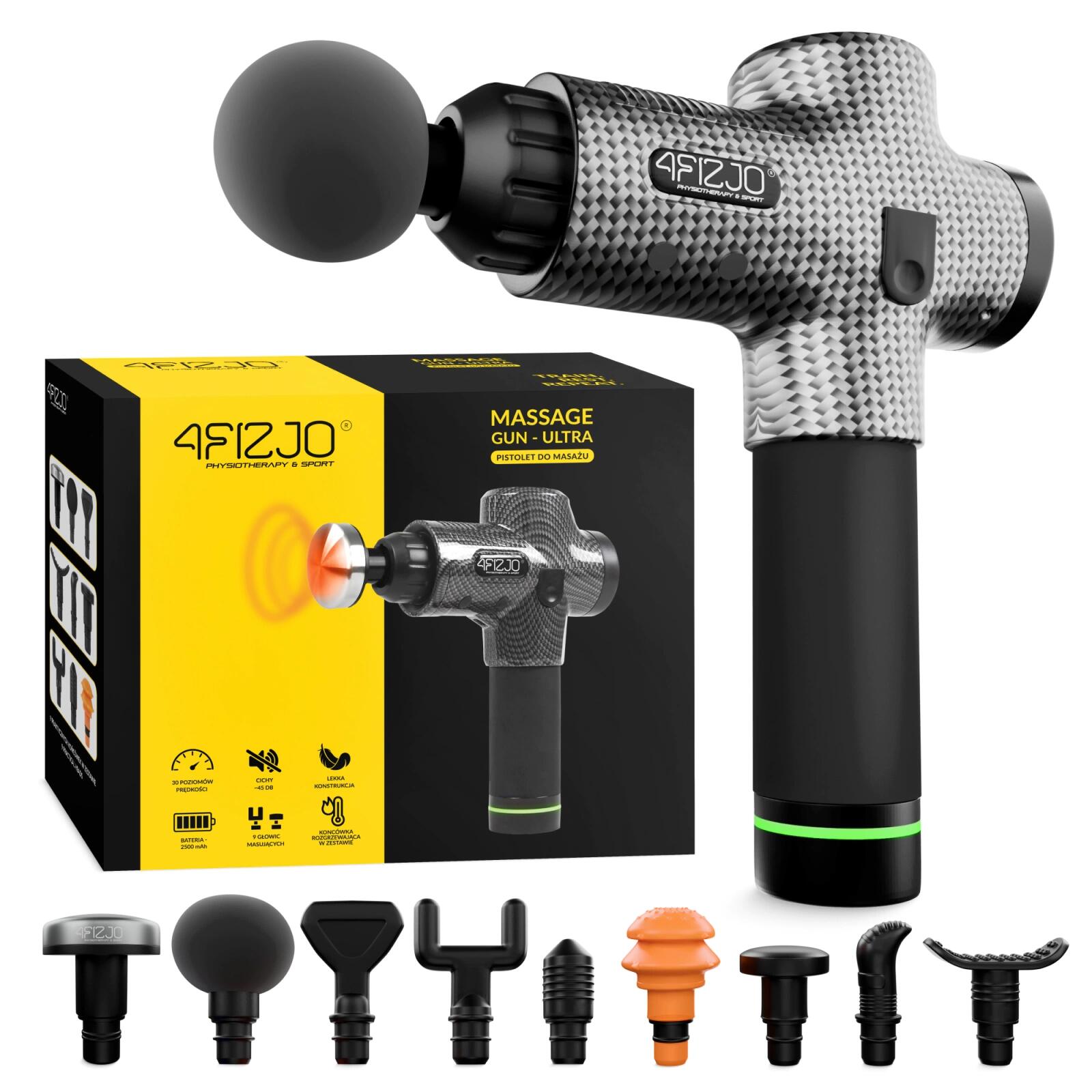 4FIZJO Ruční masážní přístroj MASSAGE GUN ULTRA 4FIZJO