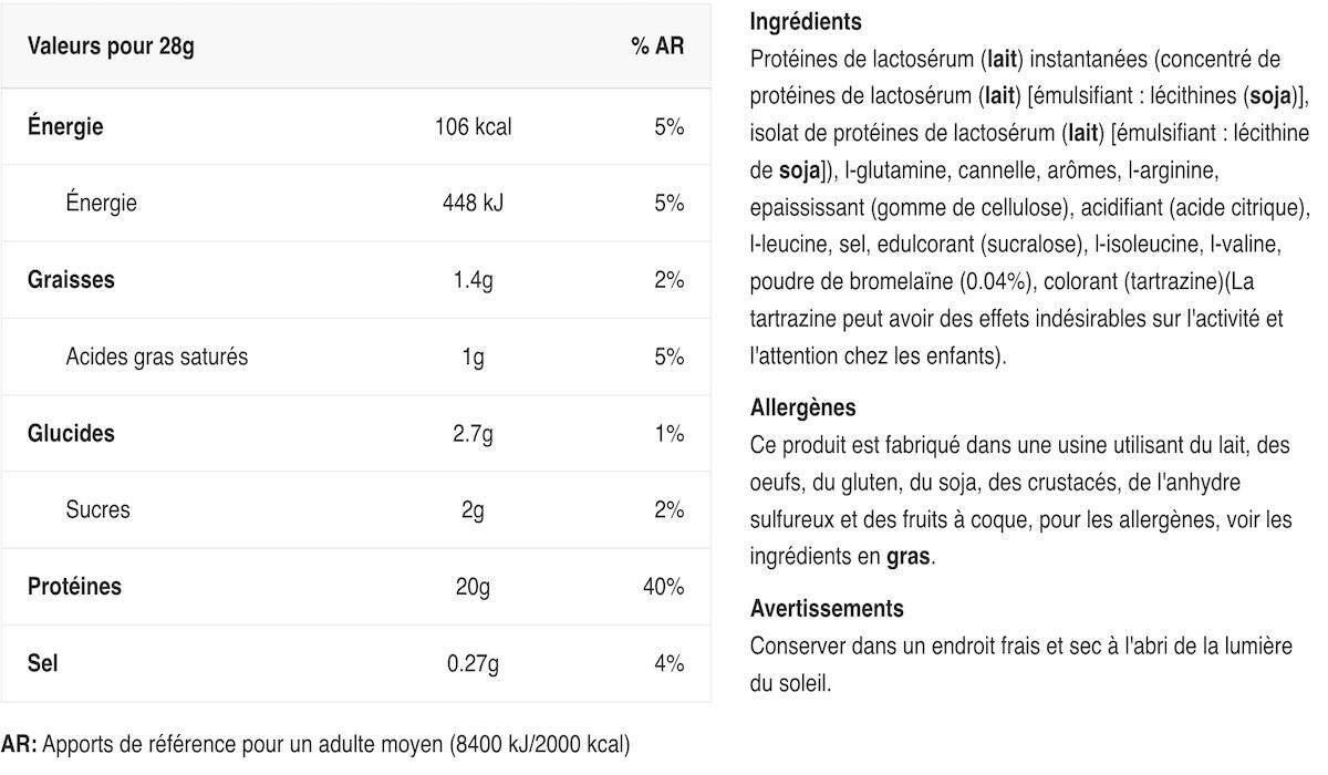 Concentrato di siero di latte - 100% Pure Whey - Torta di Mele 2/4