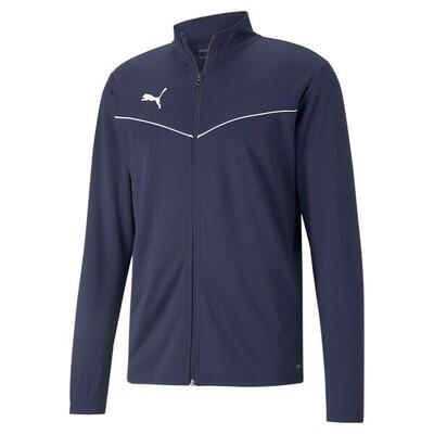 Puma teamrise training poly jacket blauw sweatshirt volwassenen