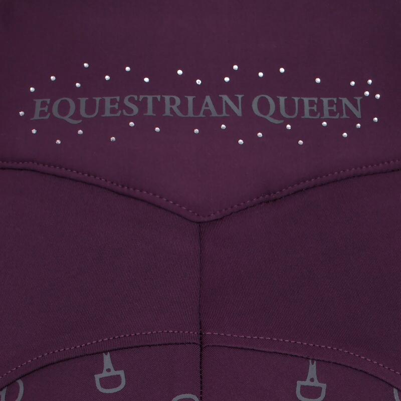 Legginsy jeździeckie damskie EQUESTRIAN QUEEN Salford 25SS z pełnym lejem