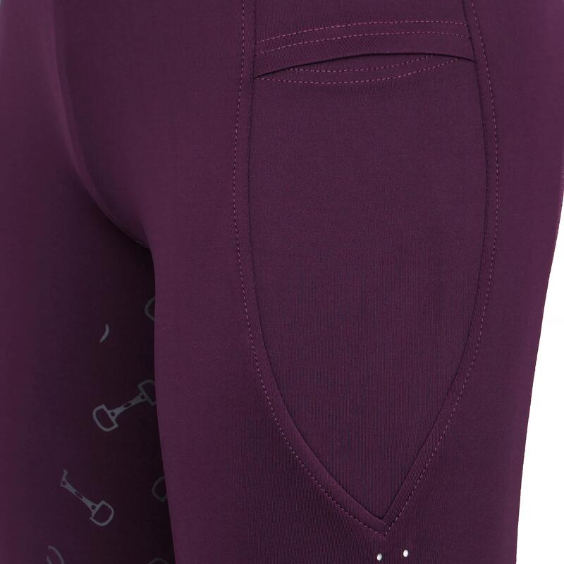 Legginsy jeździeckie damskie EQUESTRIAN QUEEN Salford 25SS z pełnym lejem