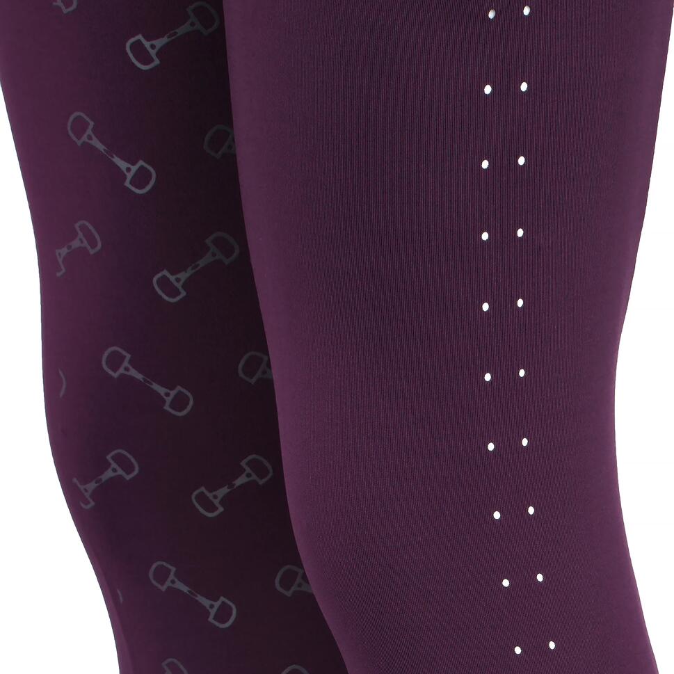 Legginsy jeździeckie damskie EQUESTRIAN QUEEN Salford 25SS z pełnym lejem
