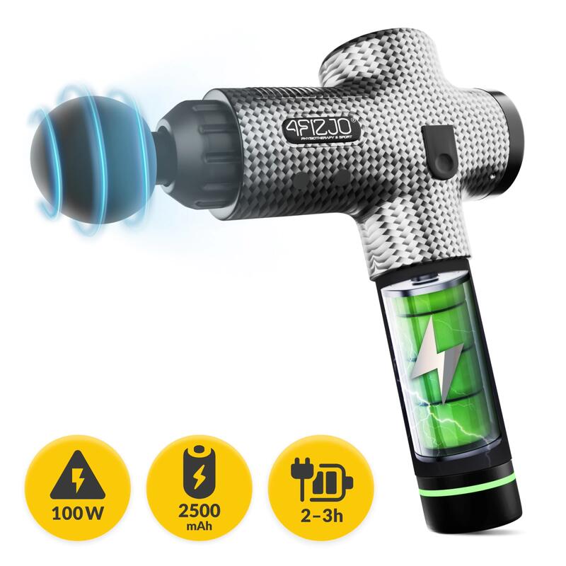 Masażer ręczny MASSAGE GUN ULTRA COOL EDITION 4FIZJO chłodząca końcówka