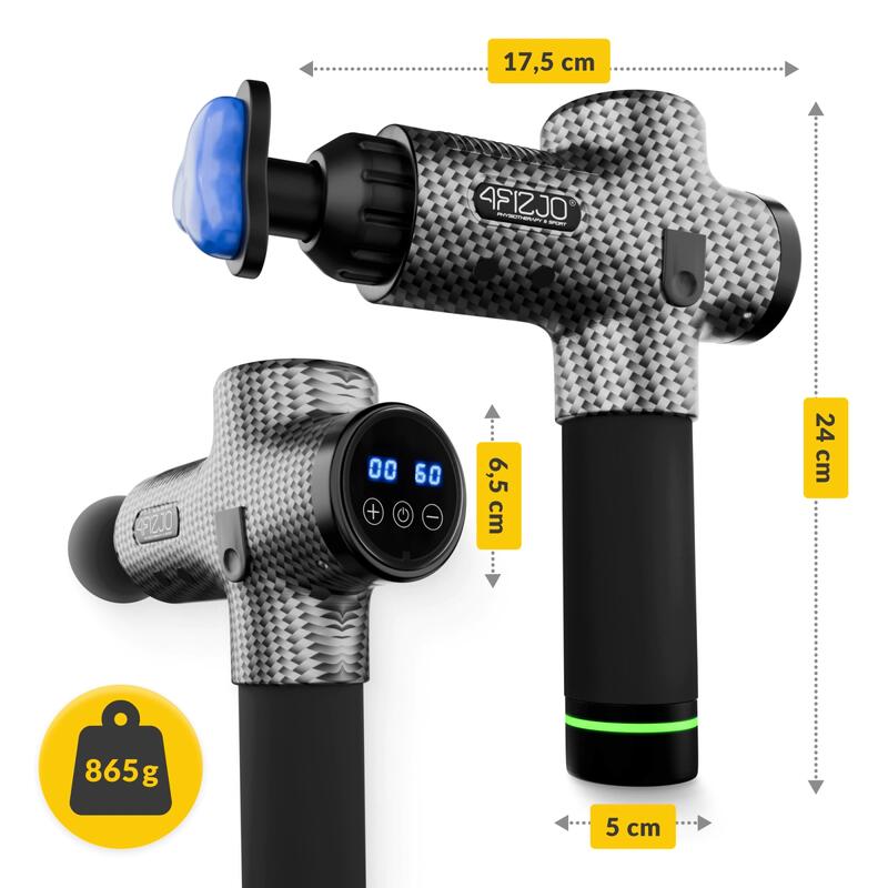 Masażer ręczny MASSAGE GUN ULTRA COOL EDITION 4FIZJO chłodząca końcówka