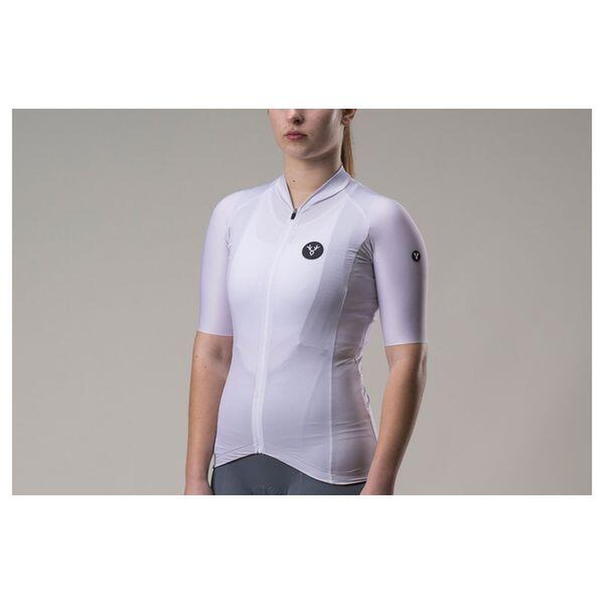 Maillot Manches Courtes Femme LeBram Galibier Blanc