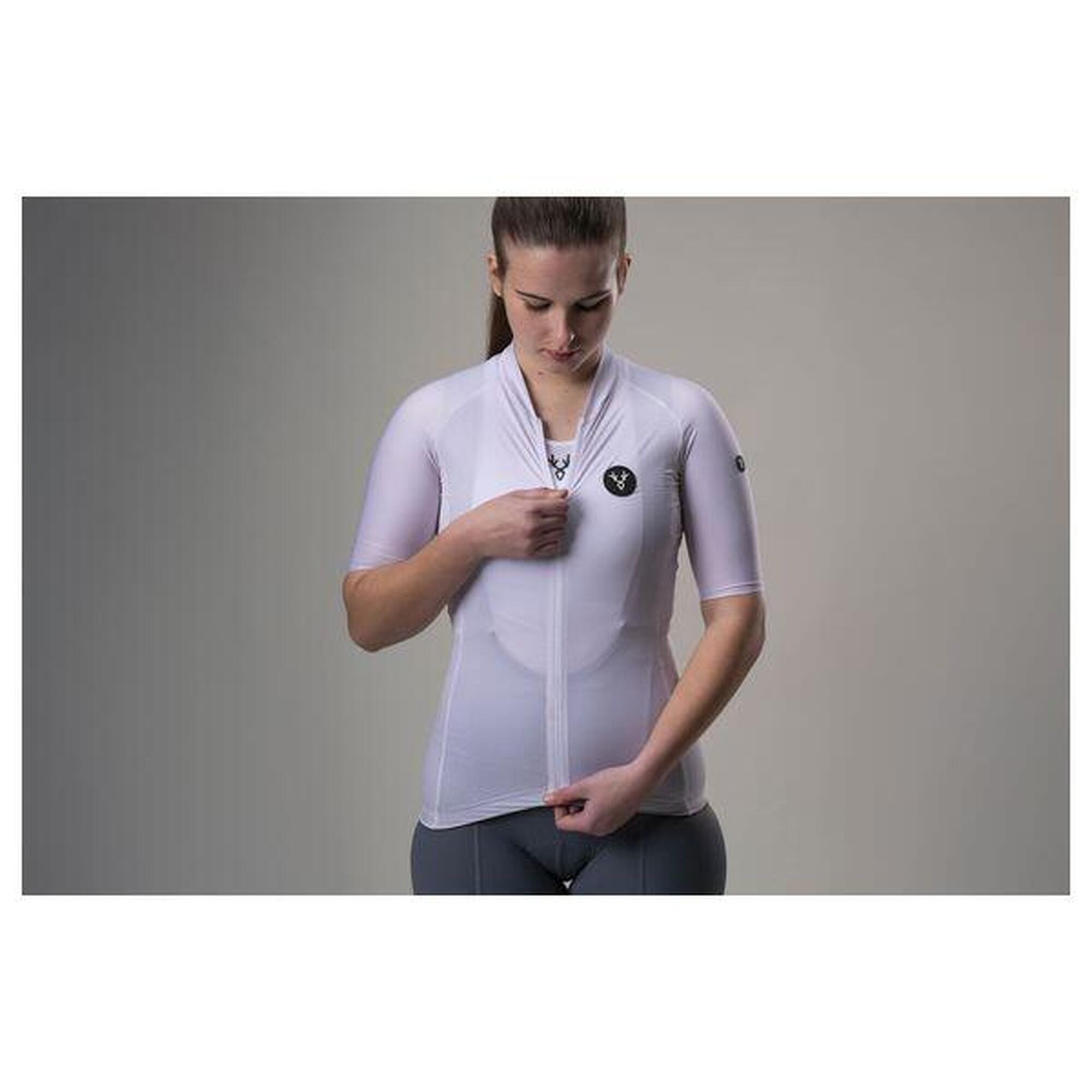 Maillot Manches Courtes Femme LeBram Galibier Blanc