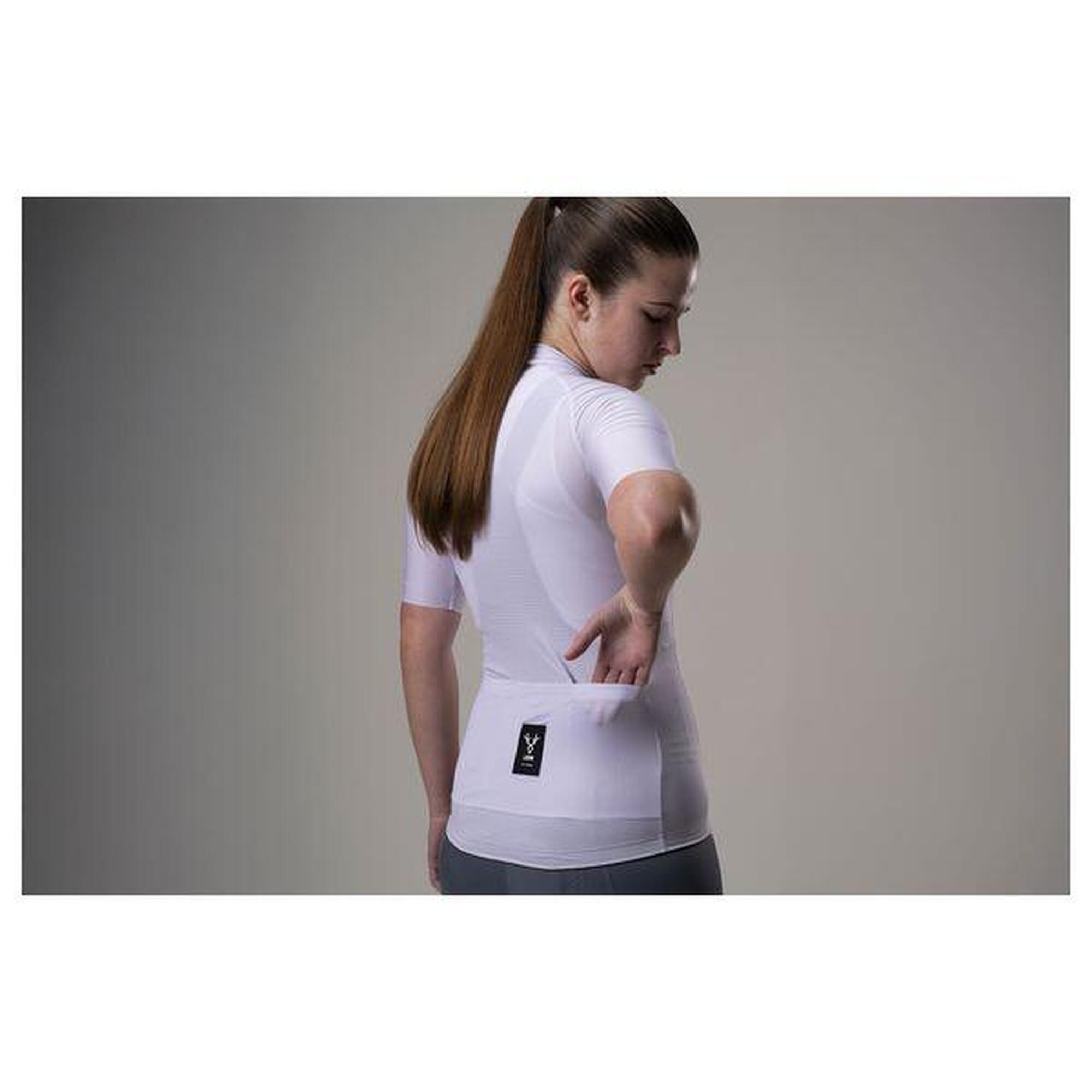 Maillot Manches Courtes Femme LeBram Galibier Blanc
