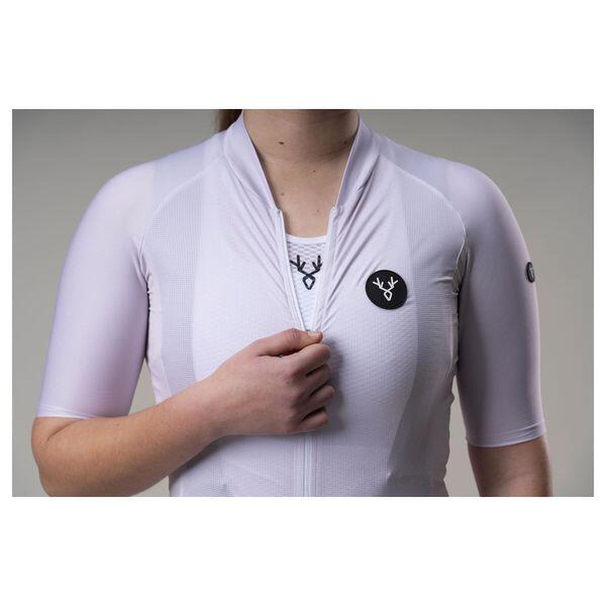 Maillot Manches Courtes Femme LeBram Galibier Blanc