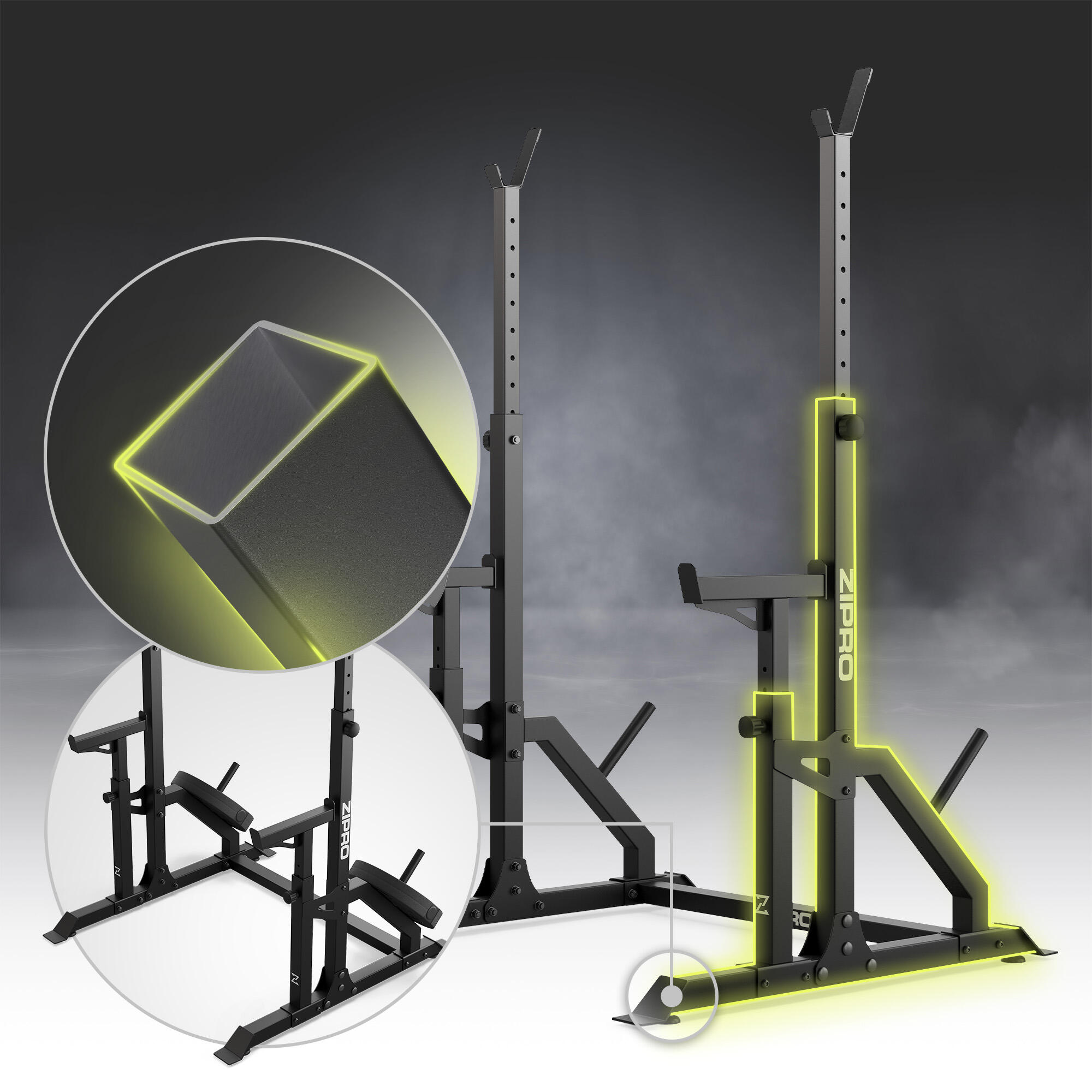 Suporte de barra Zipro LIFT com área de carga e segurança 4/8