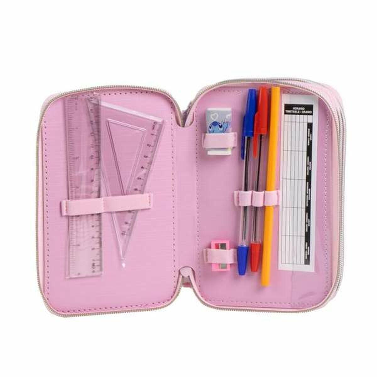 Pochette crayons Stitch Rose 3/5