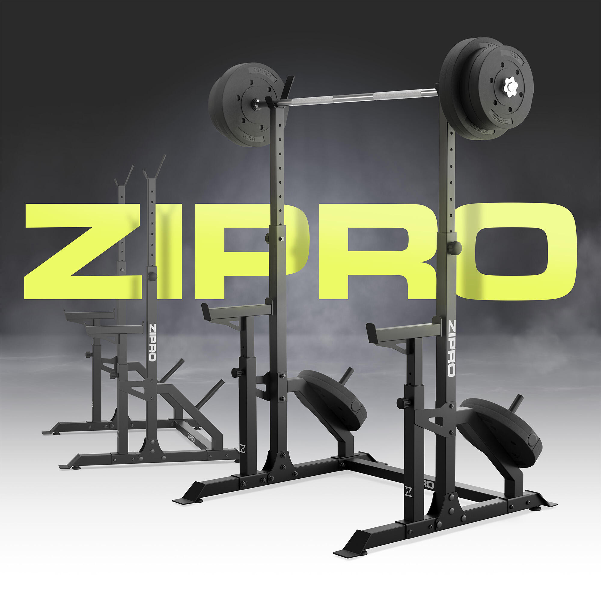 Suporte de barra Zipro LIFT com área de carga e segurança 3/8