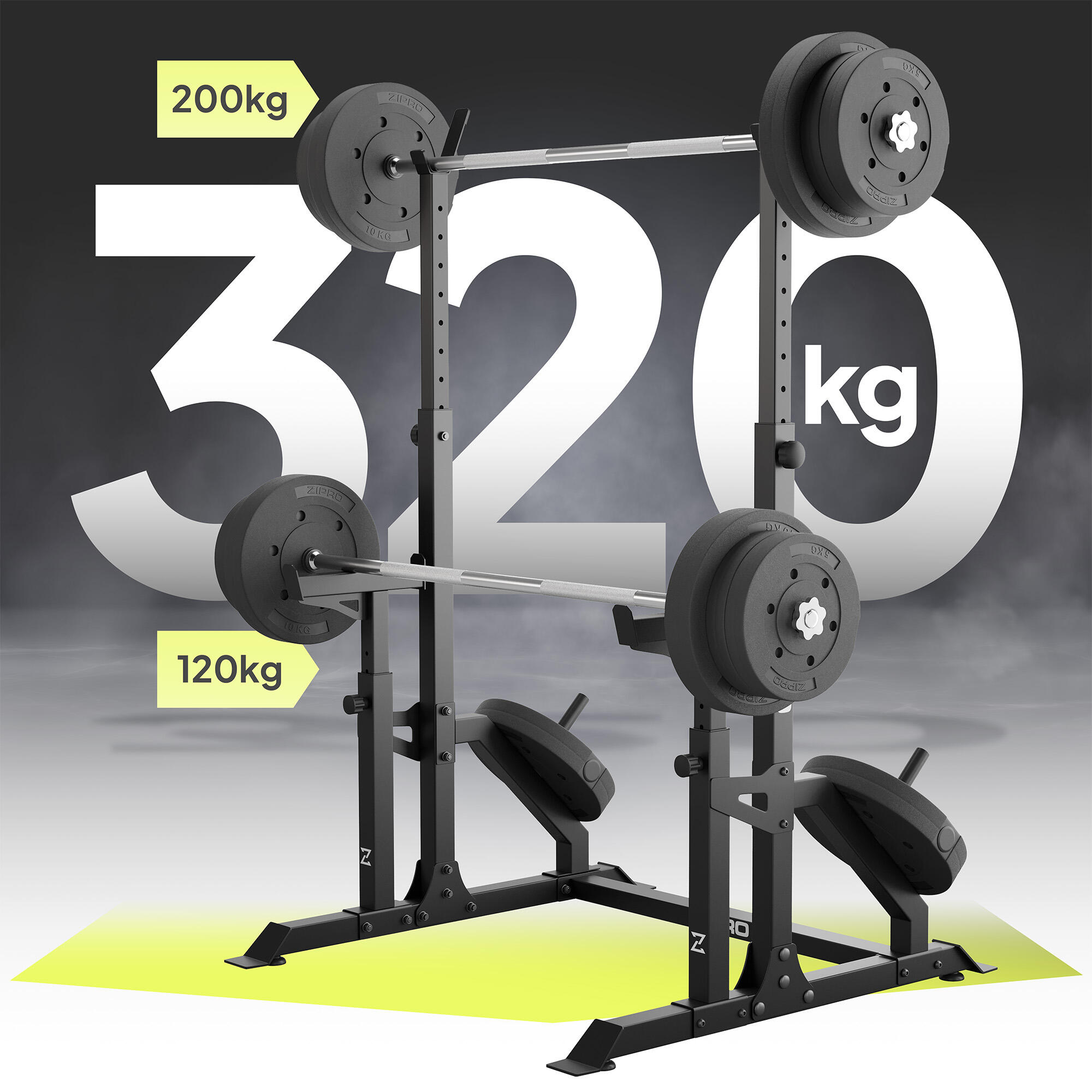 Suporte de barra Zipro LIFT com área de carga e segurança 2/8