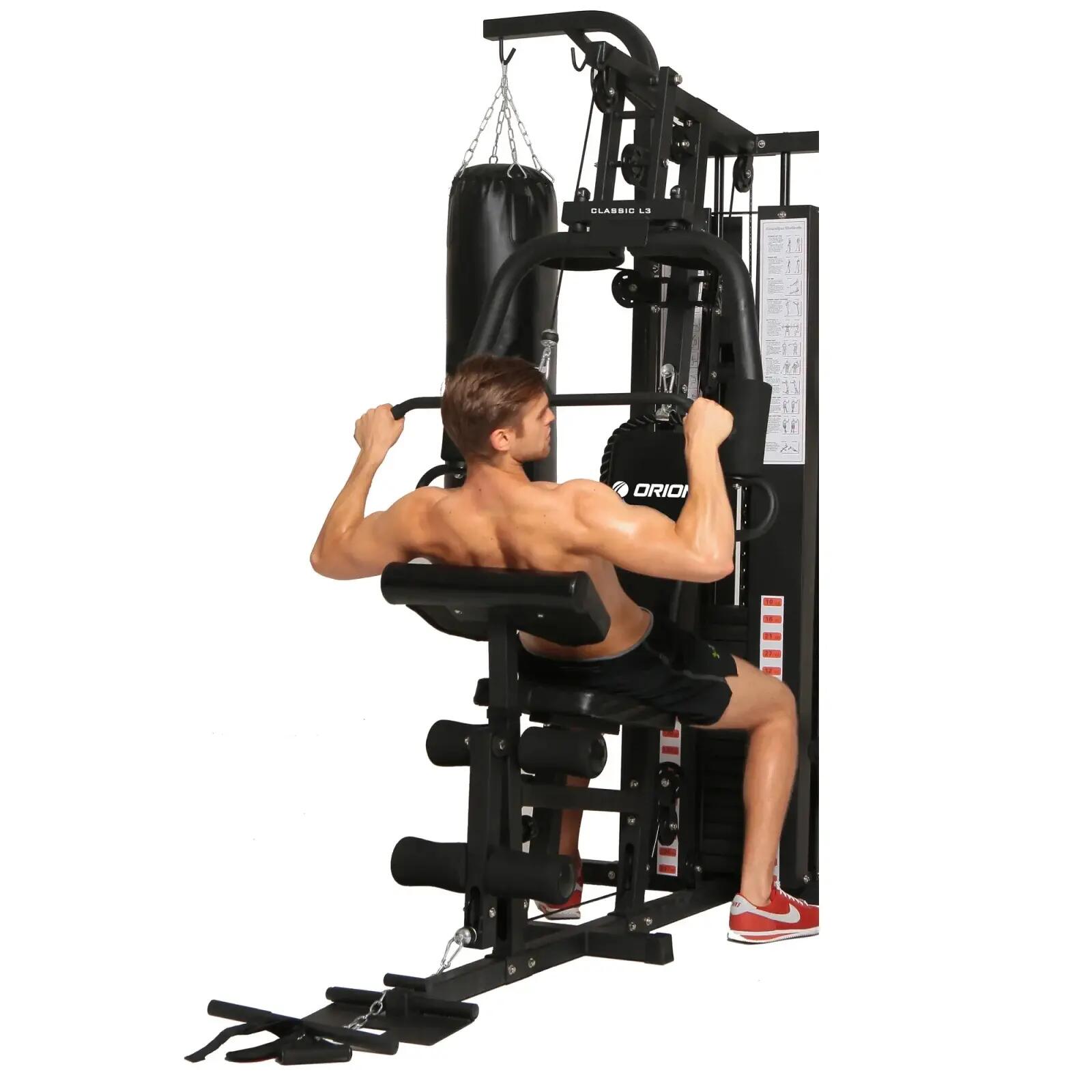 Aparat multifunctional fitness Orion Classic L4, 24 exercitii, greutati 100 kg 7/7