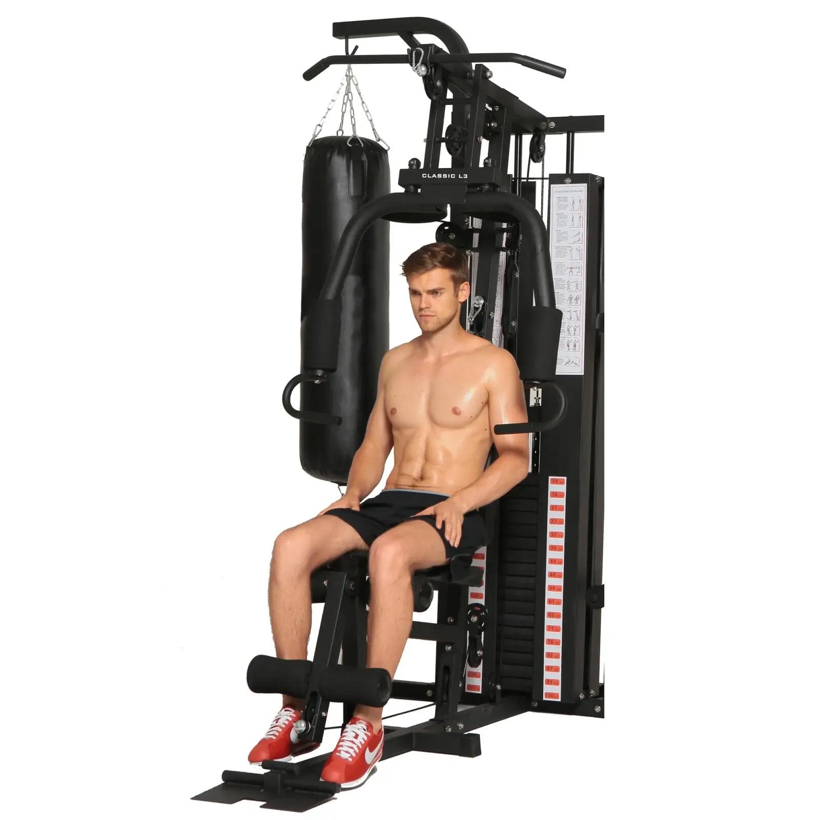 Aparat multifunctional fitness Orion Classic L4, 24 exercitii, greutati 100 kg 4/7