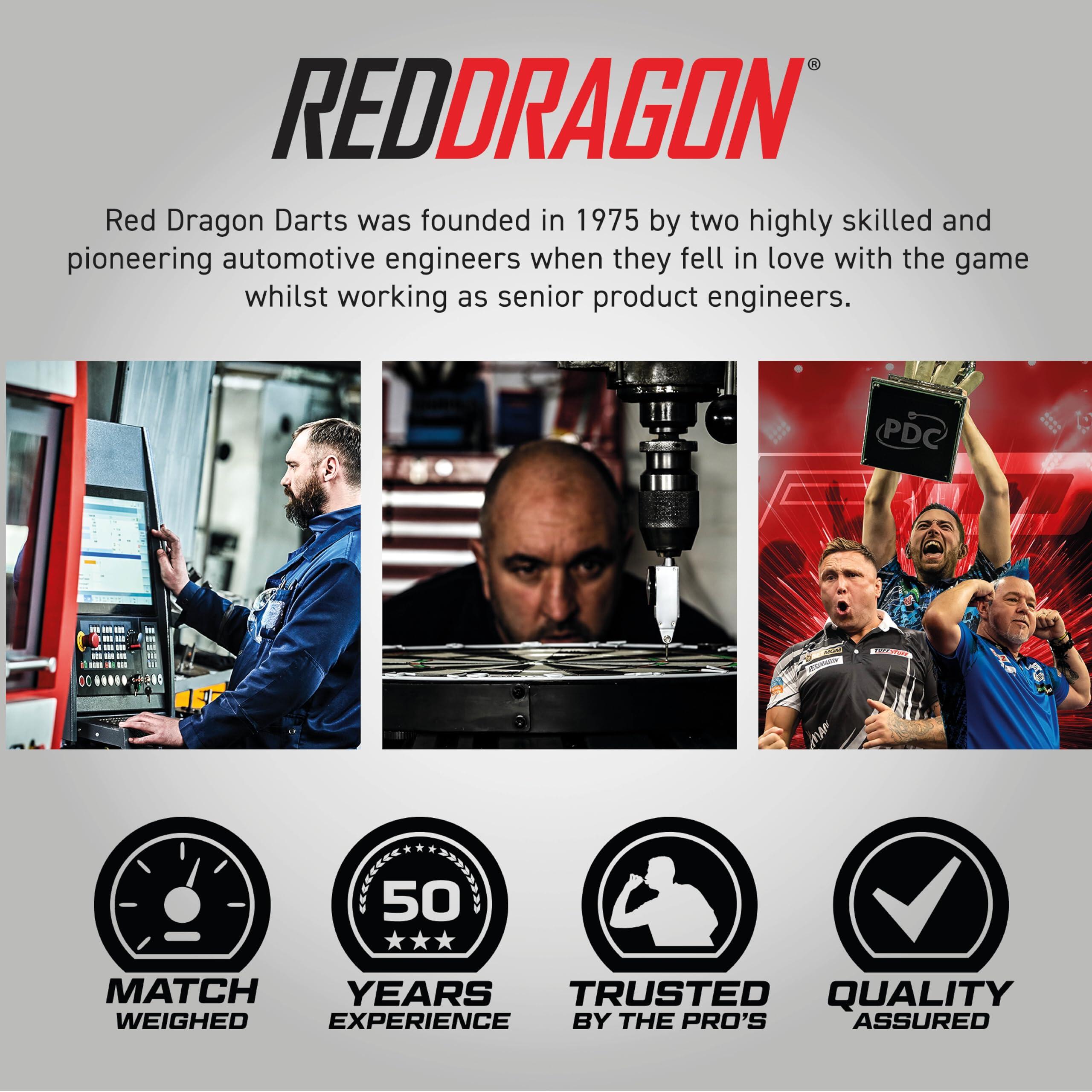 Red Dragon Amberjack Pro 1|26g Tungsten Darts Set with Flights & Stems 6/7