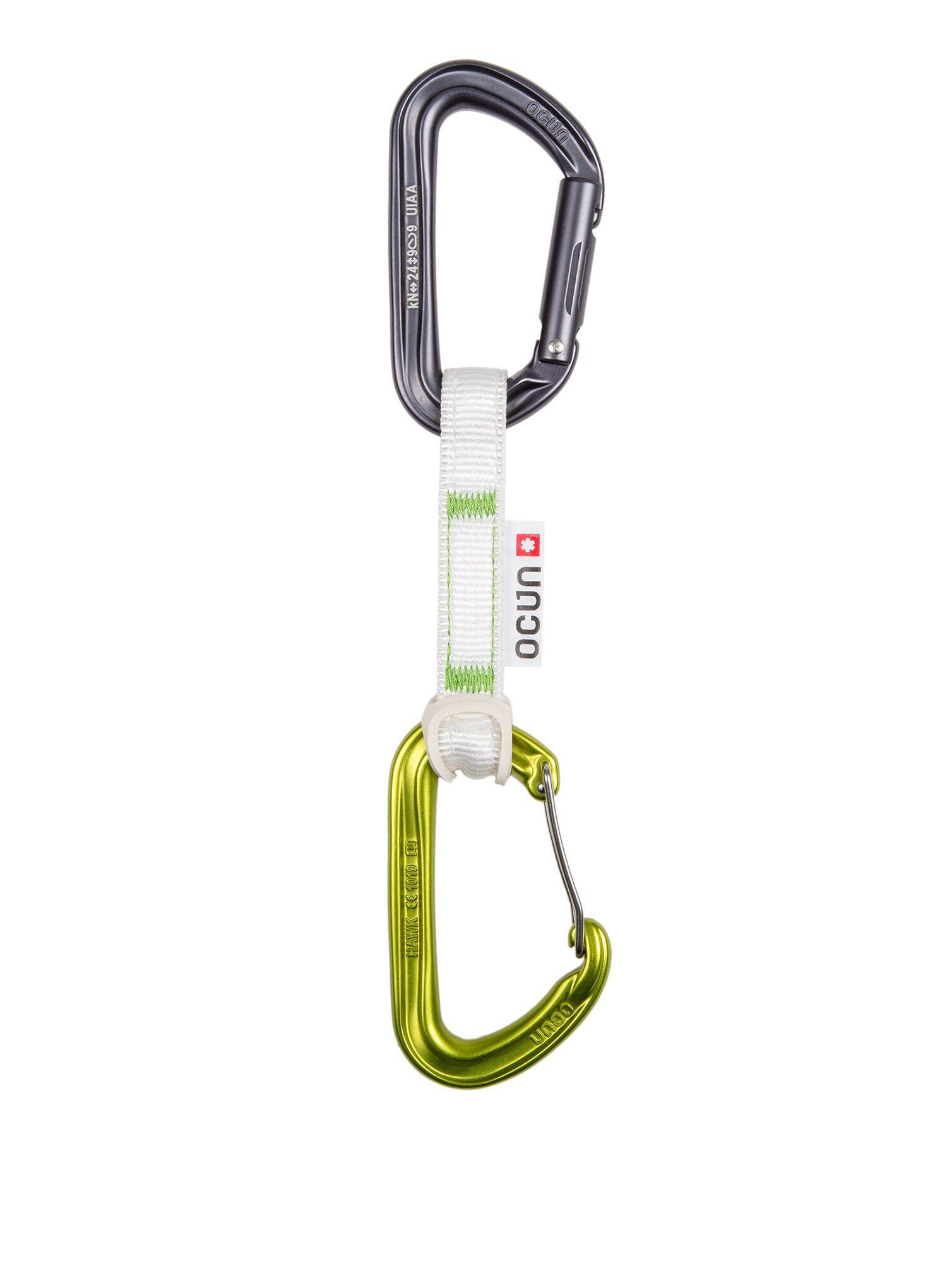 Dégaine Ocún Hawk QD Combi 15 mm 10 cm légère, wire-gate verrou 2/4