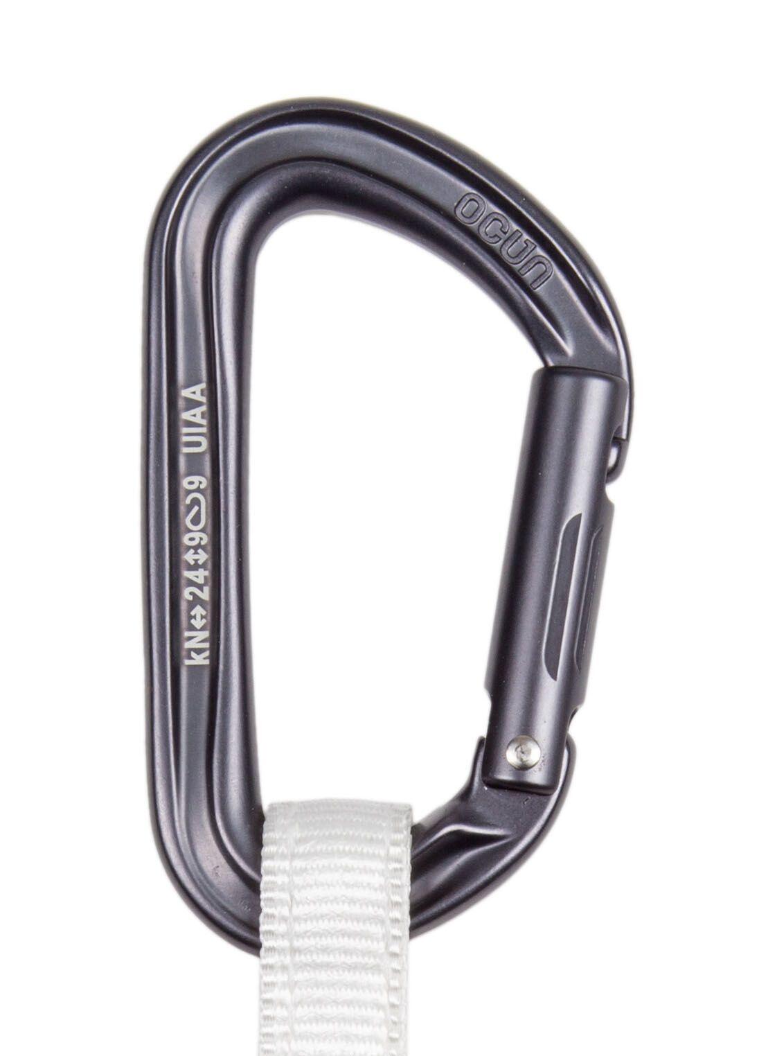 Dégaine Ocún Hawk QD Combi 15 mm 10 cm légère, wire-gate verrou 3/4