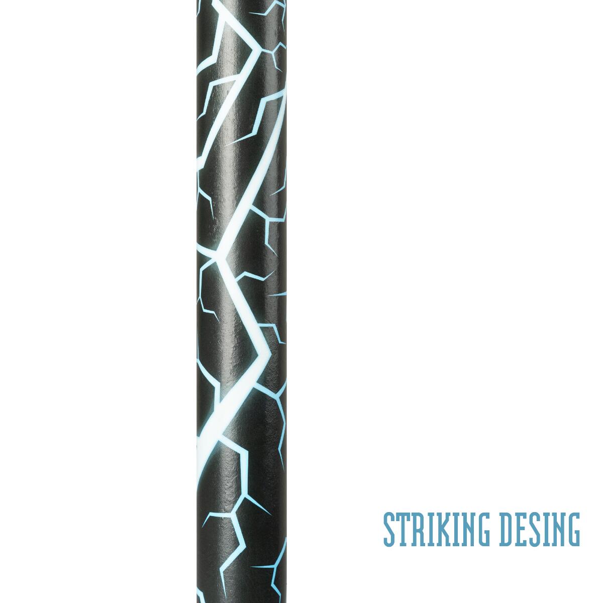 Xootz Pogo Stick, Volt Design for Kids, Soft Handlebars, Black/Blue 5/6