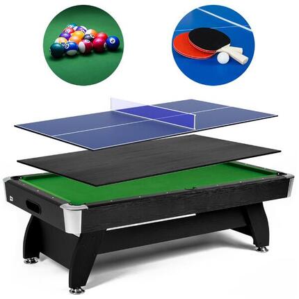 Stół bilardowy spływowy Vip Extra 7FT z nakładką ping-pong blat