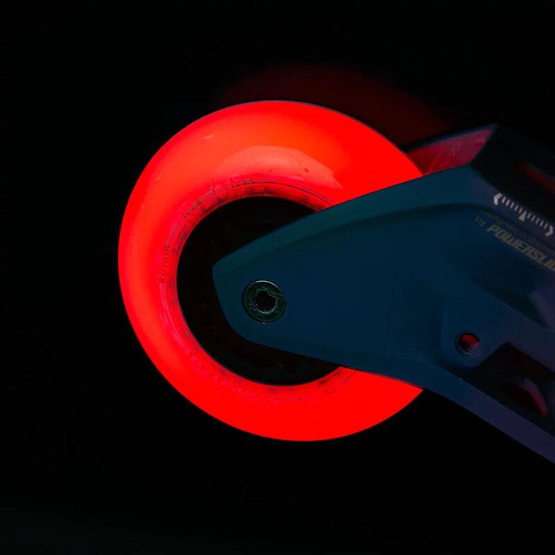 Zestaw 4 kółka do rolek świecące LED Powerslide Neons 80/85A Red