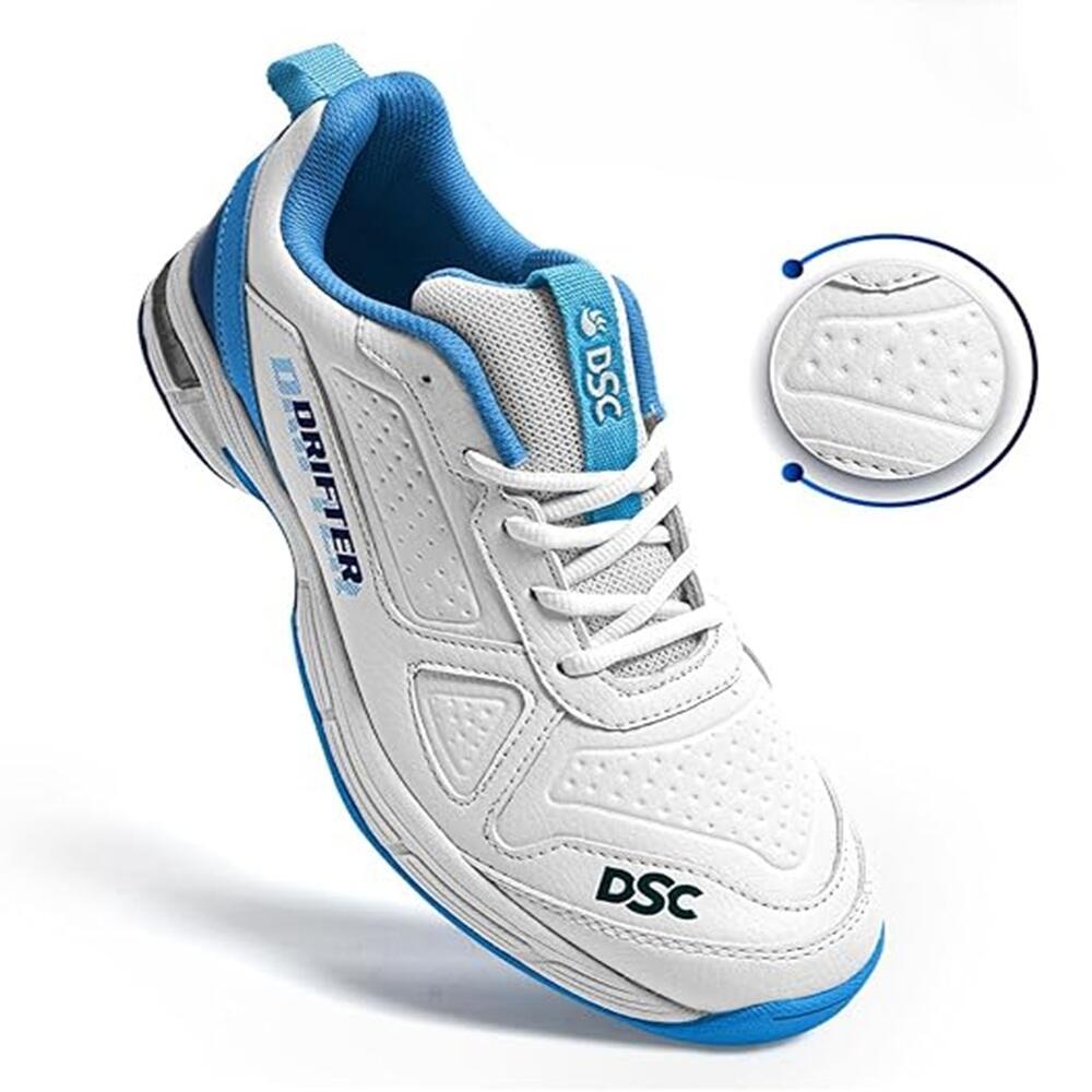 DSC Drifter Cricket Shoes | Rubber Outsole with Metal Spikes | Lightweight 4/7
