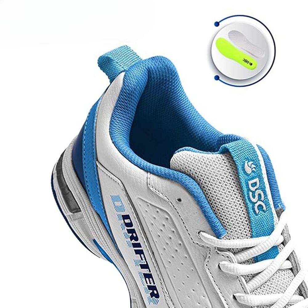 DSC Drifter Cricket Shoes | Rubber Outsole with Metal Spikes | Lightweight 5/7
