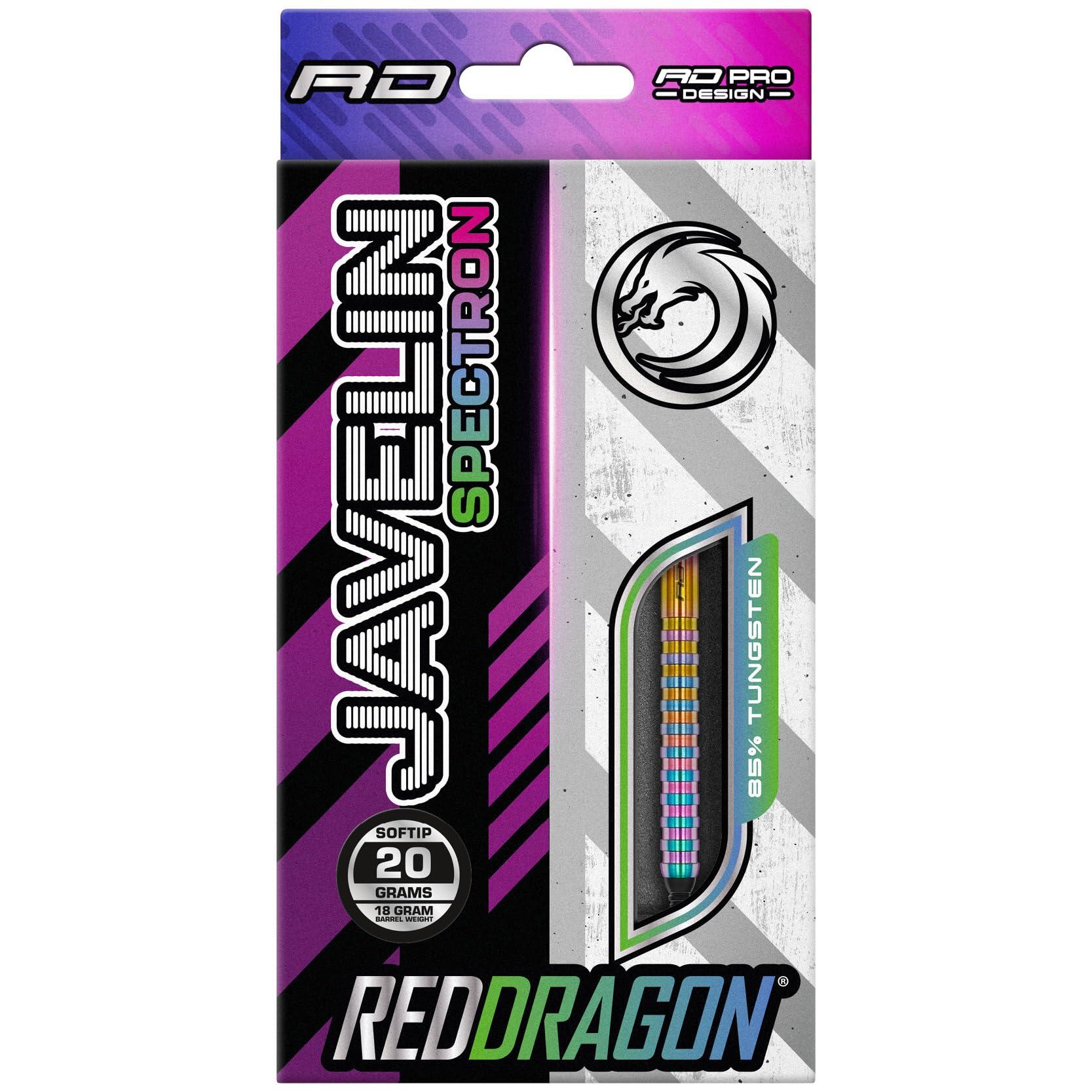 Javelin Spectron 18 Gram Softip Premium Tungsten Darts Set with Flights & Stems 4/6