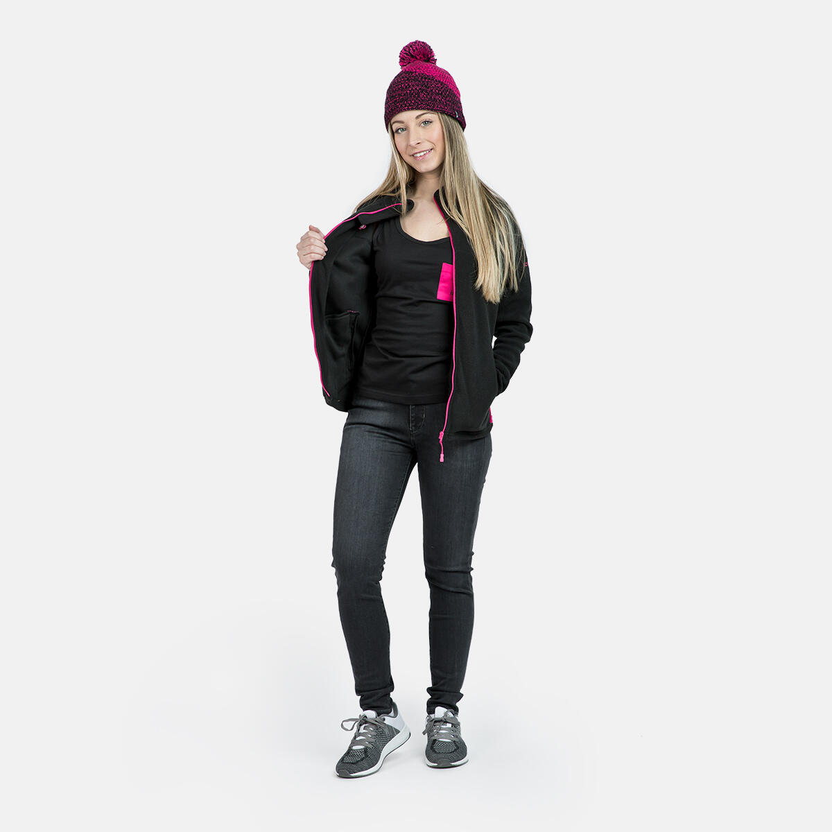 Izas Forro Polar deportivo con cremallera PADRU W para mujer 3/4