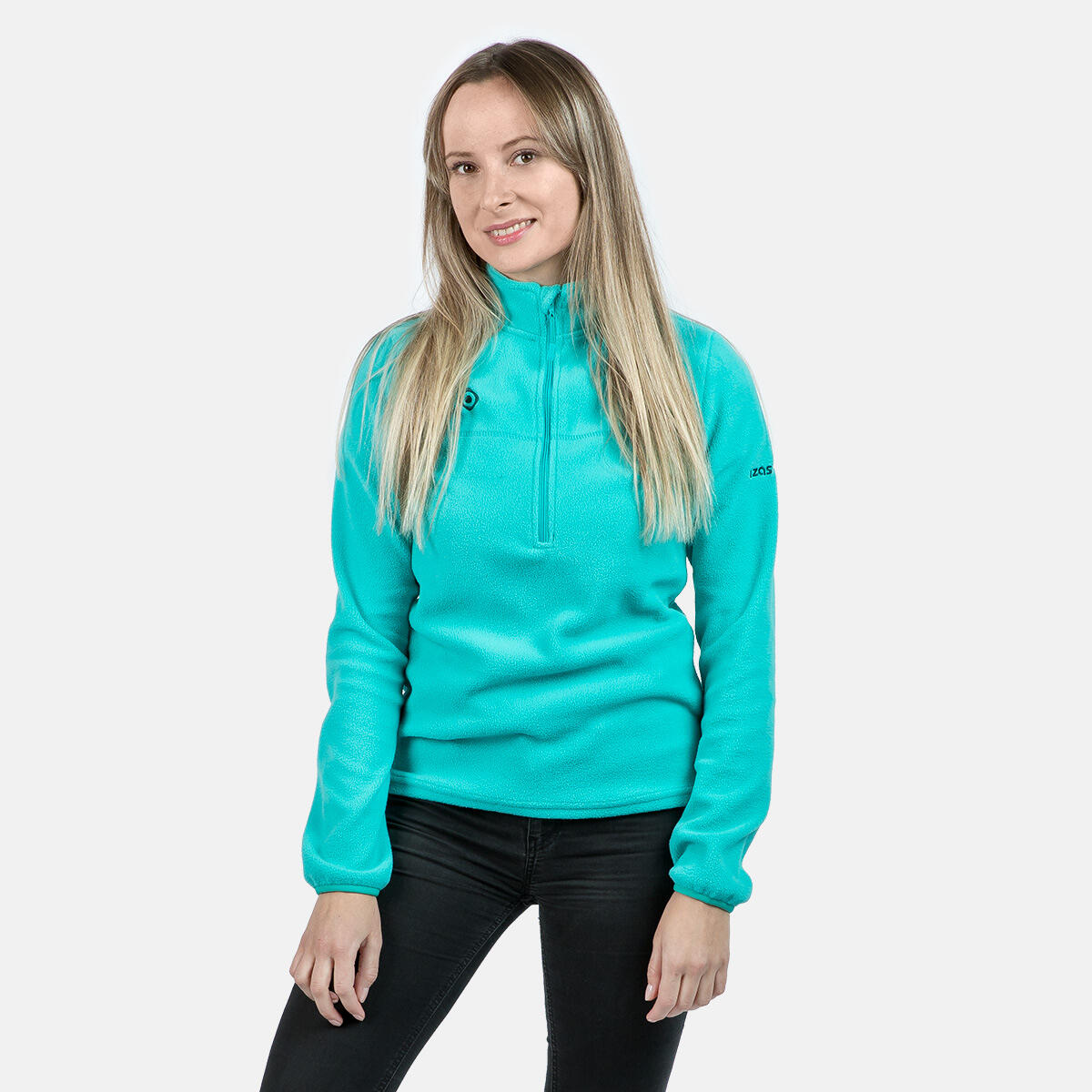 Forro de lã esportivo com meio zíper SUTTON W para mulheres da Izas , eleve seu 3/5