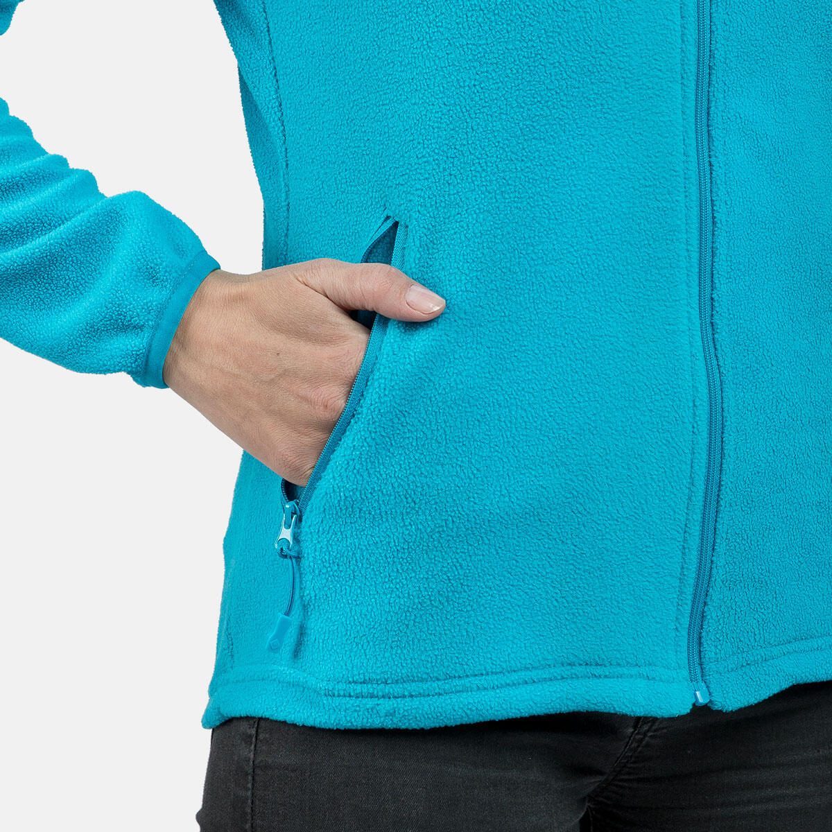Dámská sportovní fleecová mikina PADRU W Izas na zip 5/5