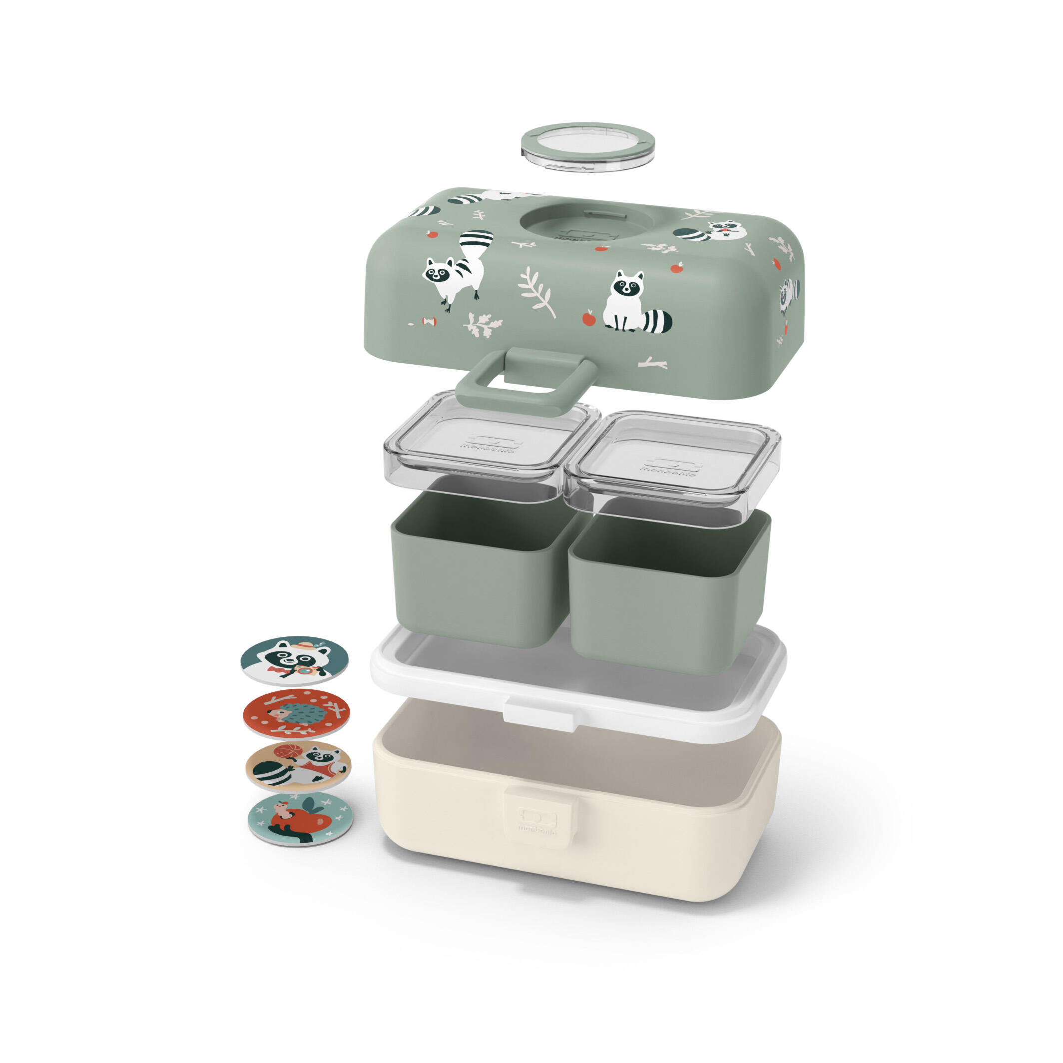 Boite repas/goûter à compartiments 800ml|Enfants|Ecole, pique-nique|Tresor 5/6