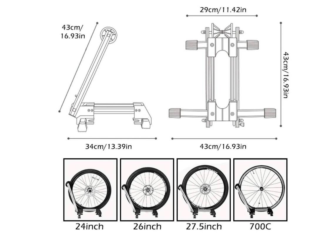 Stojak rowerowy Rockbros T30-BK 5/5