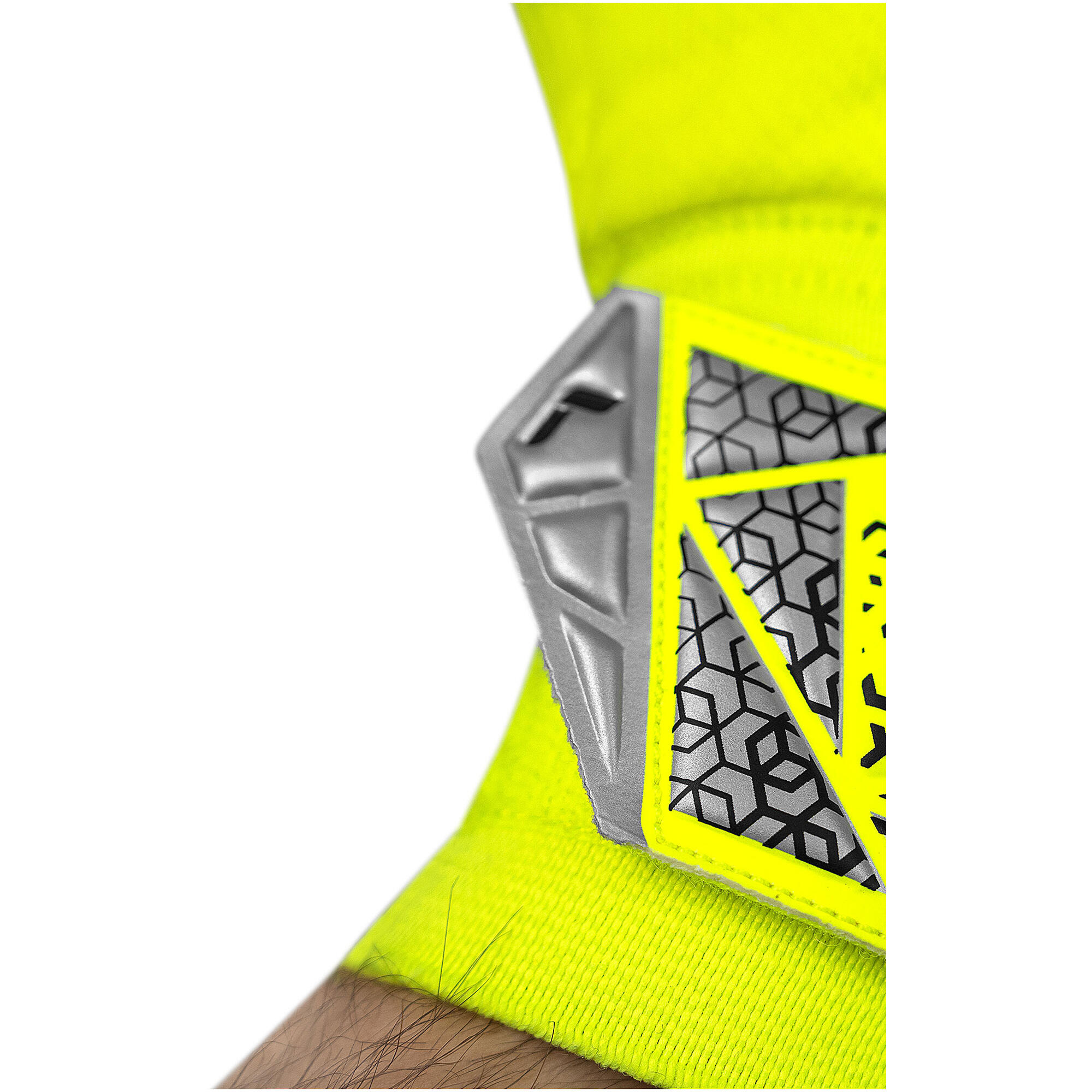 Heren Attrakt Starter Solid keepershandschoenen (Geel/zwart) 7/7