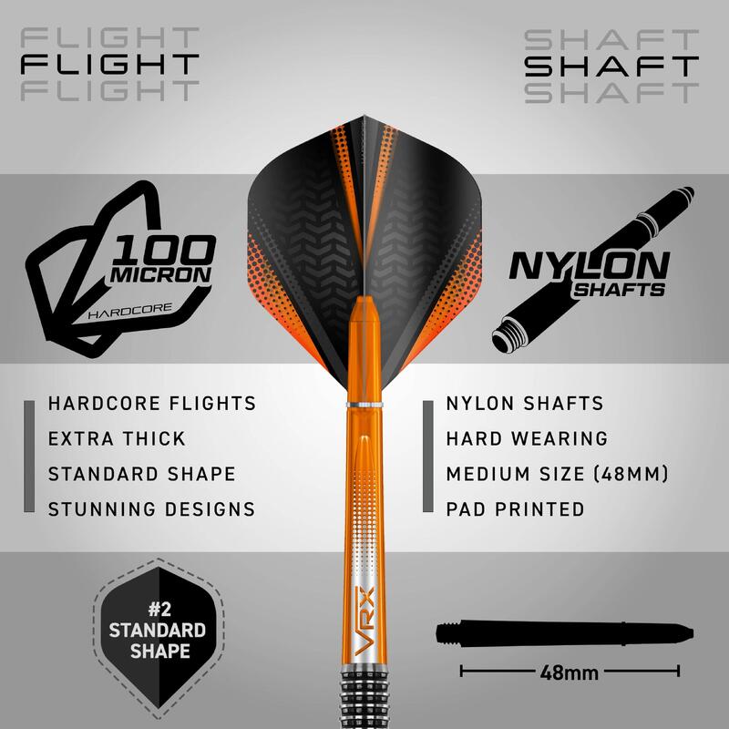Set sageti darts RedDragon steel Amberjack 18, 90% wolfram