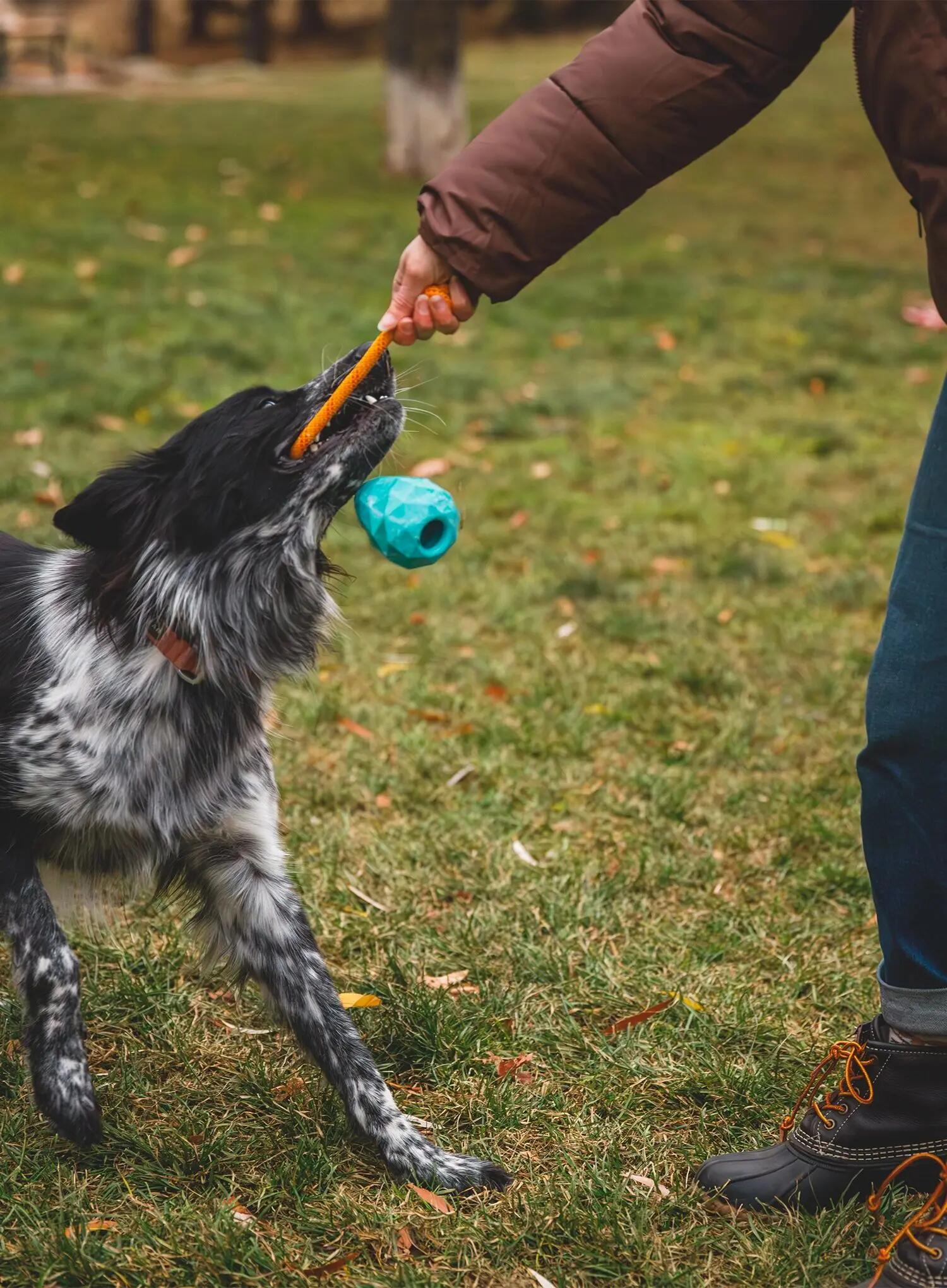 Zabawka dla psa Ruffwear Huck-a-Cone Toy - glacial blue 2/5