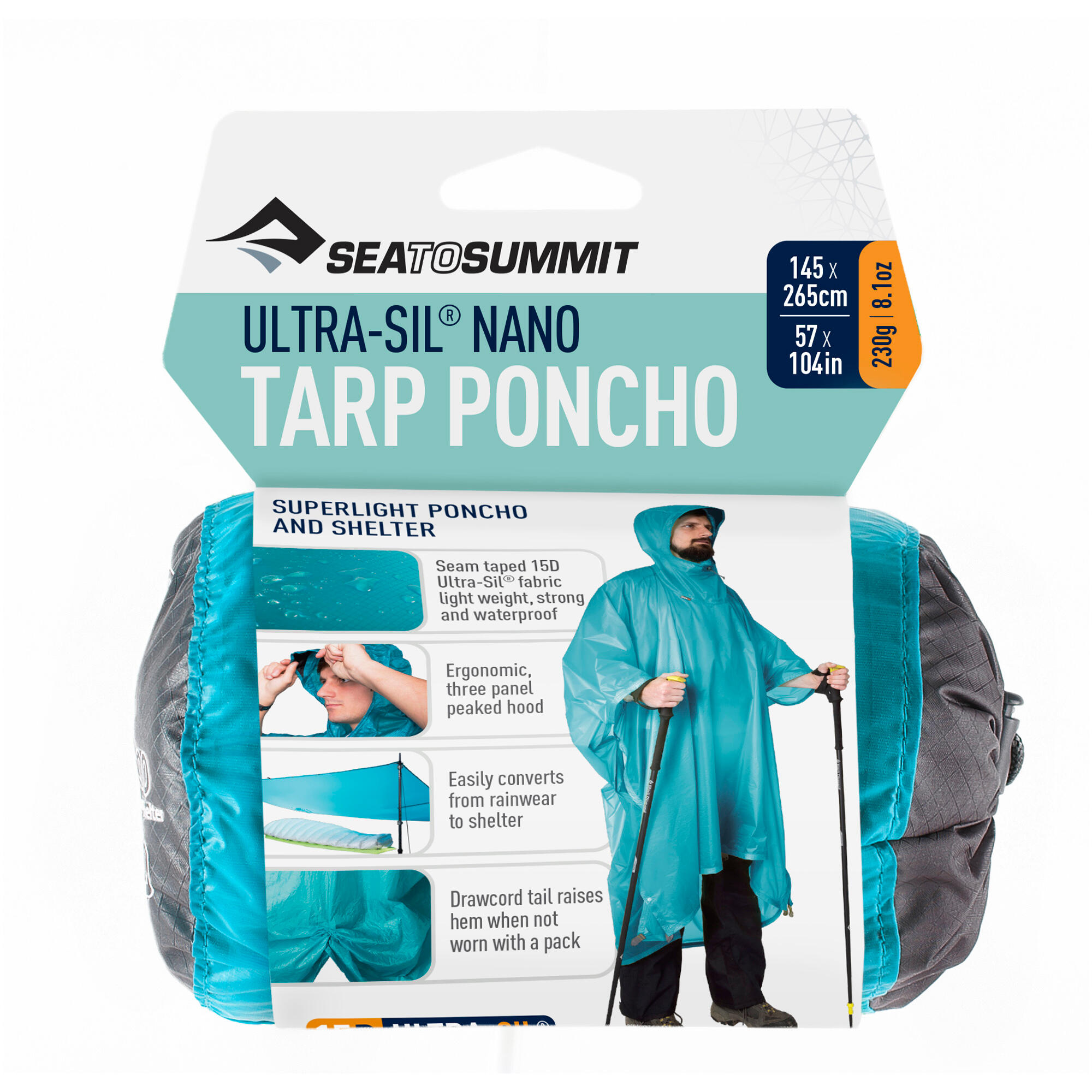 SEA TO SUMMIT Ultra-Sil Nano Tarp Poncho blue