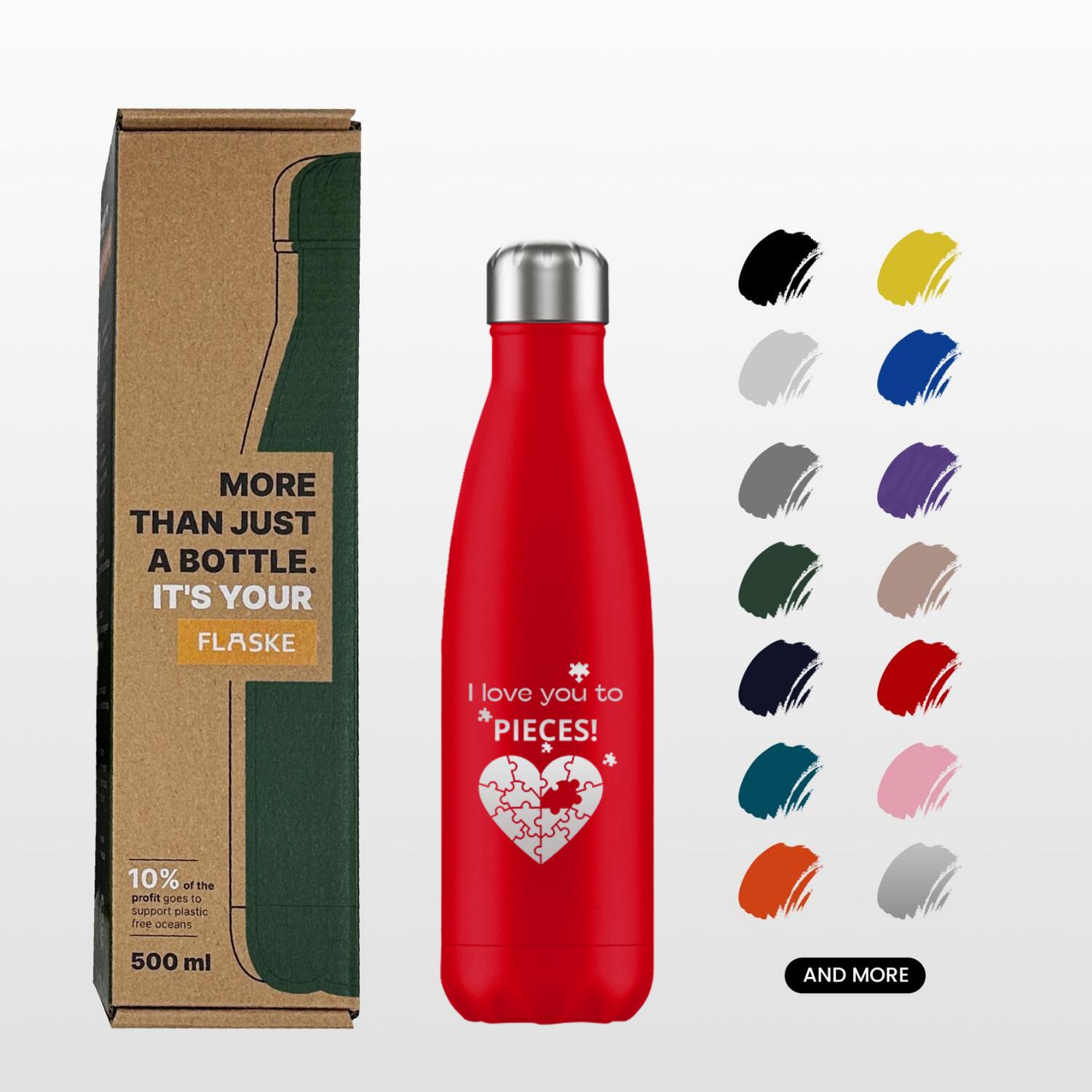 FLASKE - Love Heart - 500ml 2/6