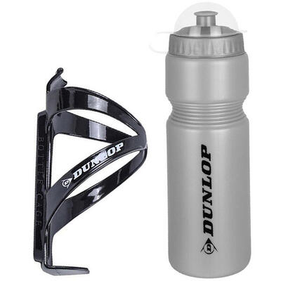 Dunlop Fahrradtrinkflasche mit Halterung 750ML