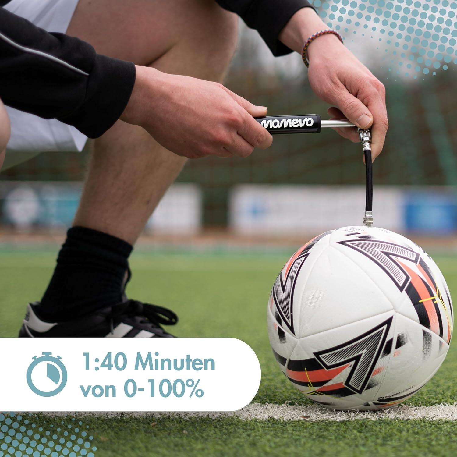 Mini Ballpumpe mit flexiblem Schlauch für Fußball Basketball Volleyball, ... 2/6