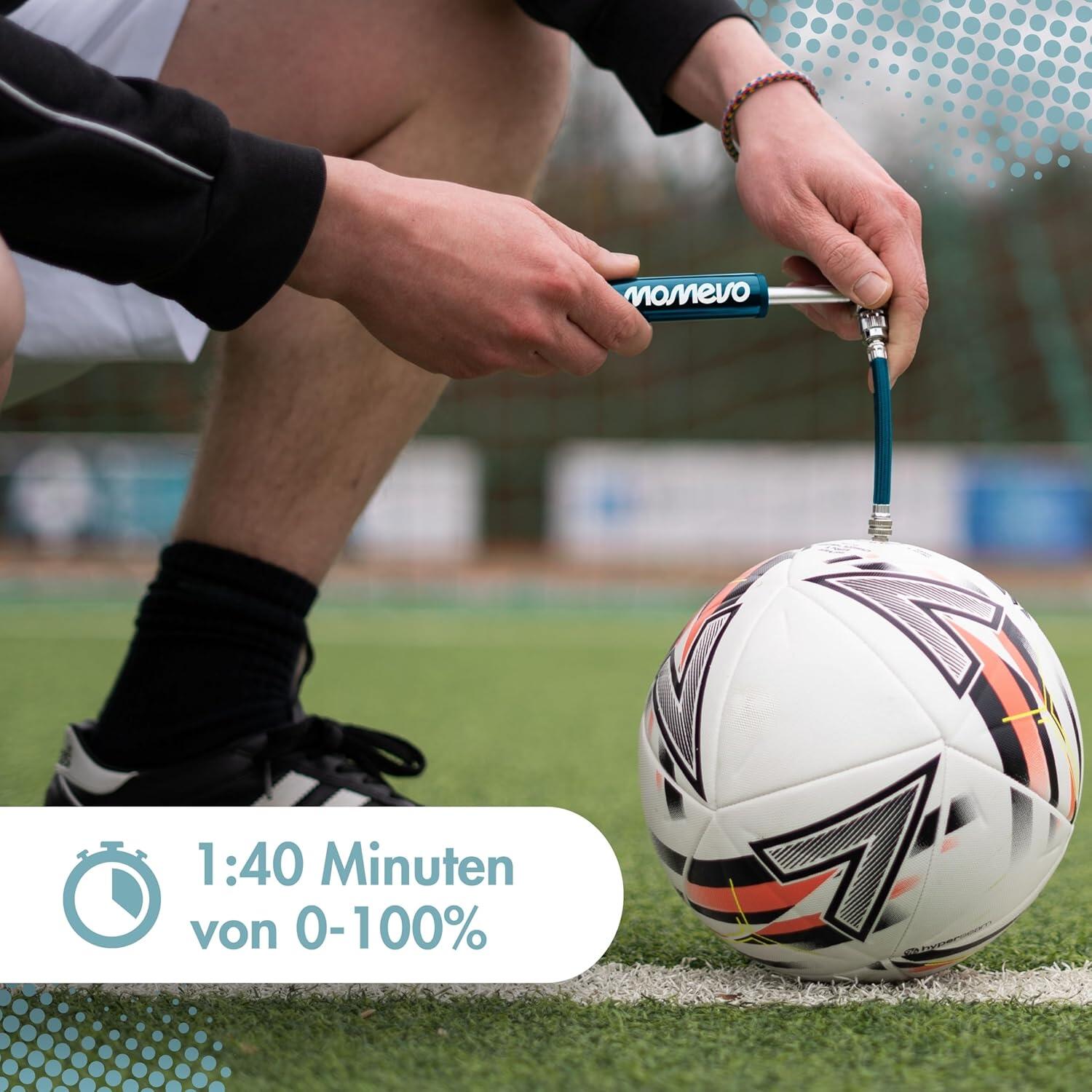 Mini Ballpumpe mit flexiblem Schlauch für Fußball Basketball Volleyball, ... 2/6