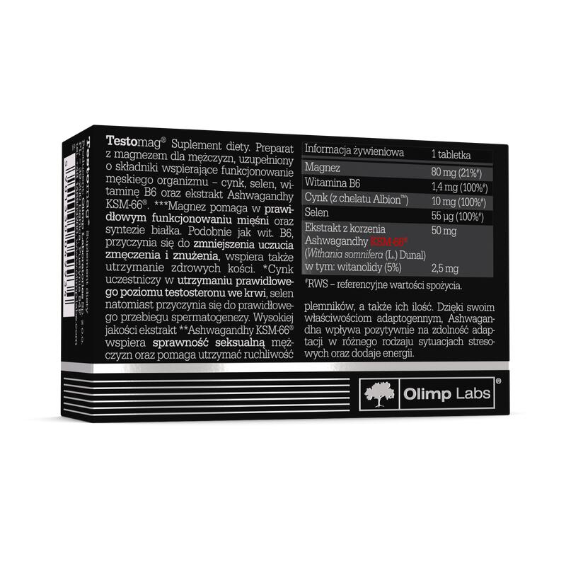 Magnez Olimp Testomag® - 30 Tabletek